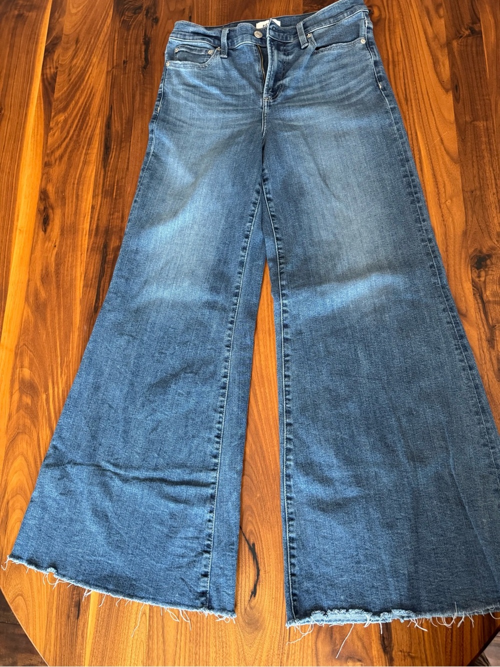 Pistols Wide Leg Women's Jeans - Blue
